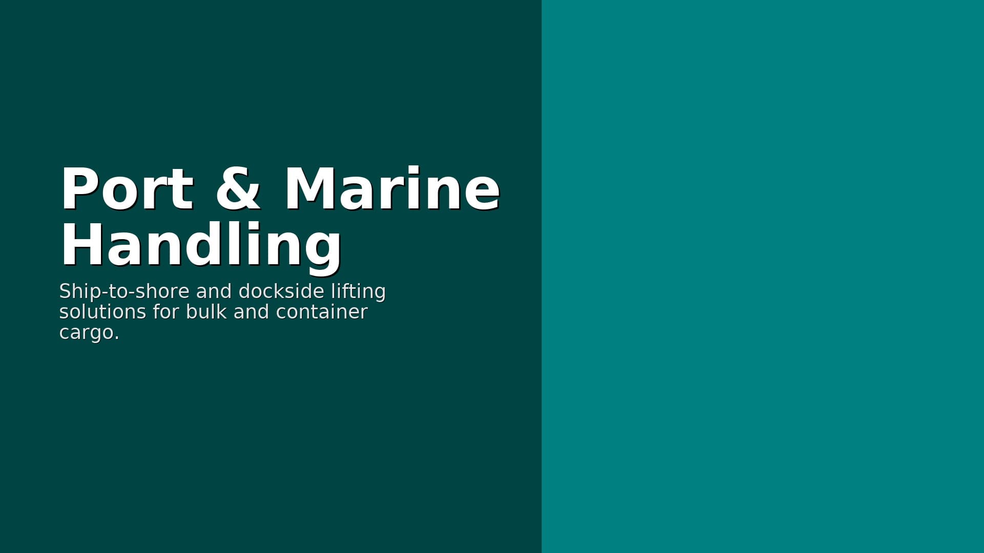 Ship block handling
